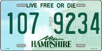 NH license plate 1079234