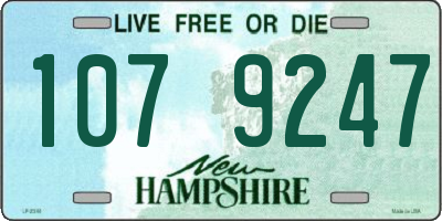 NH license plate 1079247