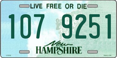 NH license plate 1079251