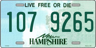 NH license plate 1079265