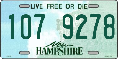 NH license plate 1079278