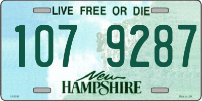 NH license plate 1079287