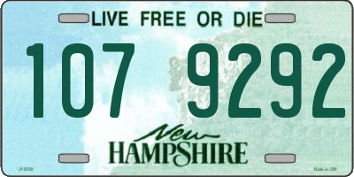 NH license plate 1079292