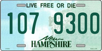 NH license plate 1079300