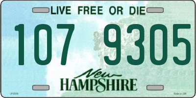 NH license plate 1079305