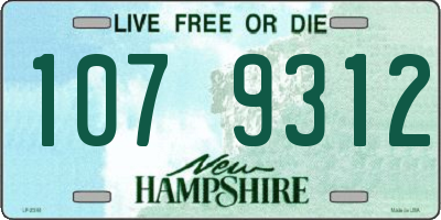 NH license plate 1079312
