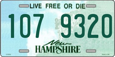 NH license plate 1079320