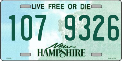 NH license plate 1079326