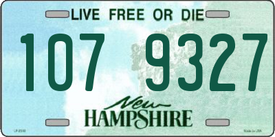 NH license plate 1079327