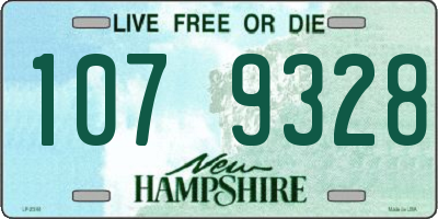 NH license plate 1079328
