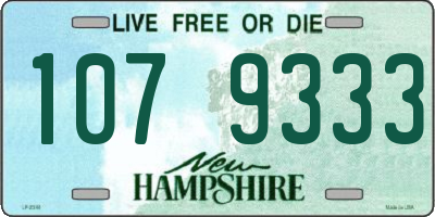 NH license plate 1079333