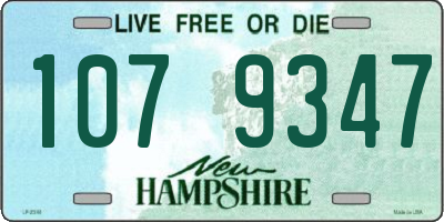 NH license plate 1079347