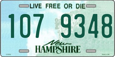 NH license plate 1079348