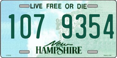 NH license plate 1079354