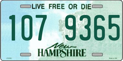 NH license plate 1079365