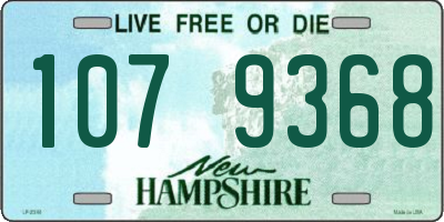 NH license plate 1079368