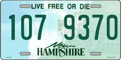 NH license plate 1079370