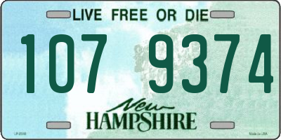 NH license plate 1079374