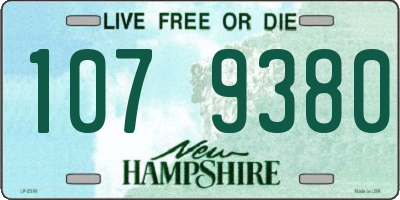NH license plate 1079380