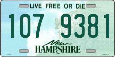 NH license plate 1079381