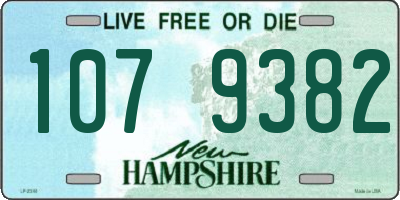 NH license plate 1079382