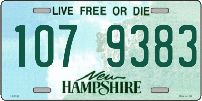 NH license plate 1079383