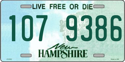 NH license plate 1079386