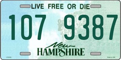 NH license plate 1079387