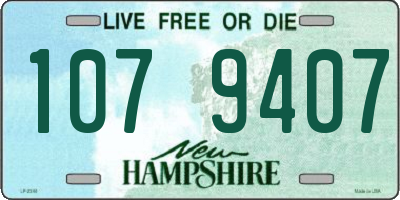 NH license plate 1079407