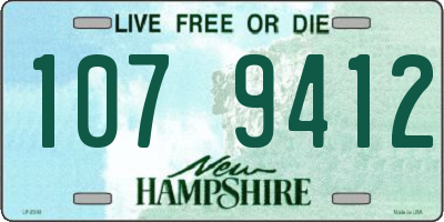 NH license plate 1079412