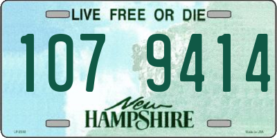 NH license plate 1079414