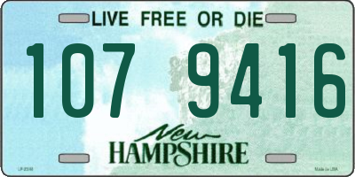 NH license plate 1079416