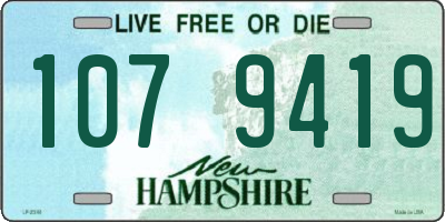 NH license plate 1079419