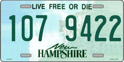 NH license plate 1079422