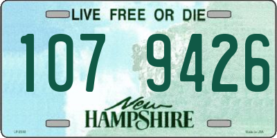 NH license plate 1079426