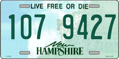 NH license plate 1079427