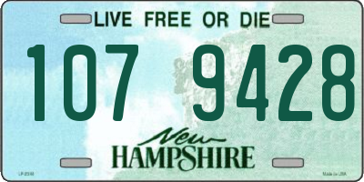 NH license plate 1079428