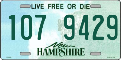 NH license plate 1079429