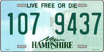 NH license plate 1079437