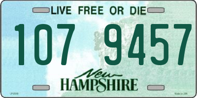 NH license plate 1079457