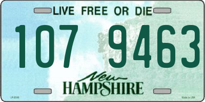 NH license plate 1079463