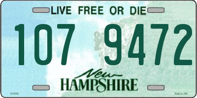 NH license plate 1079472