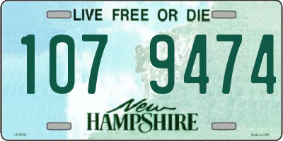 NH license plate 1079474