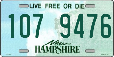 NH license plate 1079476