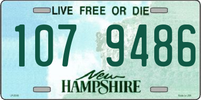 NH license plate 1079486