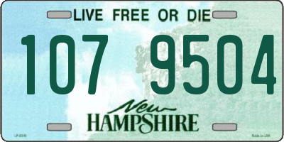NH license plate 1079504