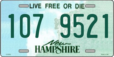 NH license plate 1079521