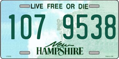 NH license plate 1079538