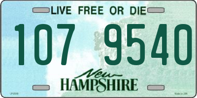 NH license plate 1079540