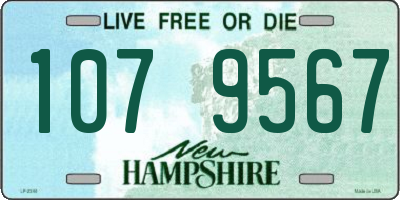 NH license plate 1079567